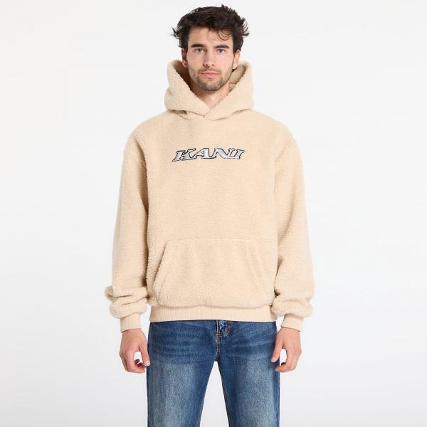 Mikina Karl Kani Silver Teddy Hoodie Beige L