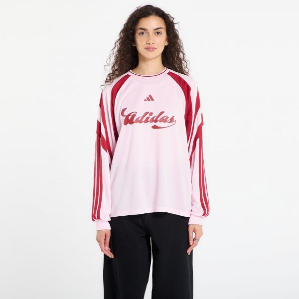 Dres adidas House Of Tiro Long Sleeve Jersey Clear Pink/ Active Maroon XS
