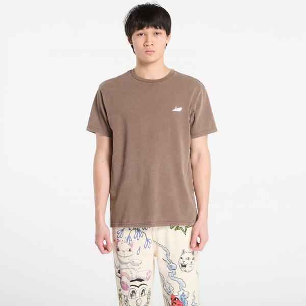 Tričko RIPNDIP Castanza Short Sleeve Tee Brown Vintage Wash XXL