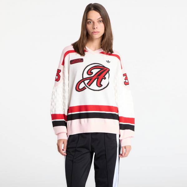 Mikina adidas Os Jersey White/ Sanpin/ Better Scarlet S