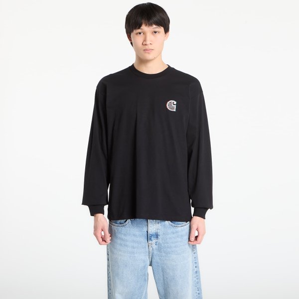 Tričko Carhartt WIP L/S Mind Your Head T-Shirt UNISEX Black S