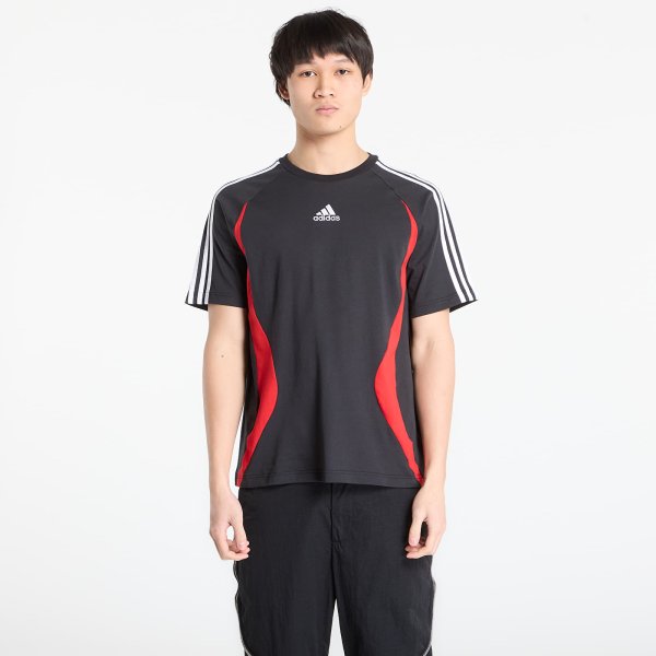 Tričko adidas Adicolor Teamgeist Cotton T-Shirt Black/ Better Scarlet L