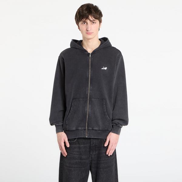 Mikina RIPNDIP Castanza Zip Up Hoodie Black Vintage Wash S
