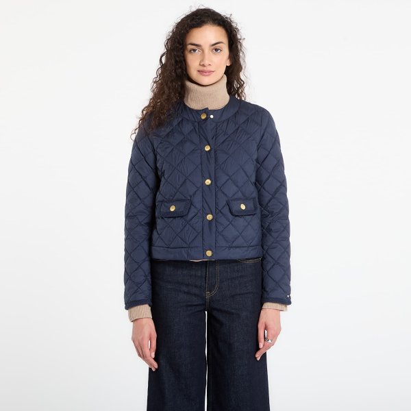 Bunda Tommy Hilfiger G/Button Quilted Reg Lady Jacket Dark Night Navy S