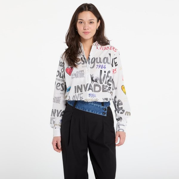 Košile Desigual Soul Cotton Shirt White XS