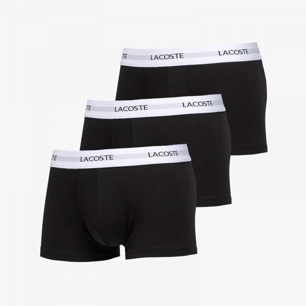 Boxerky LACOSTE 3-Pack Trunk Black M