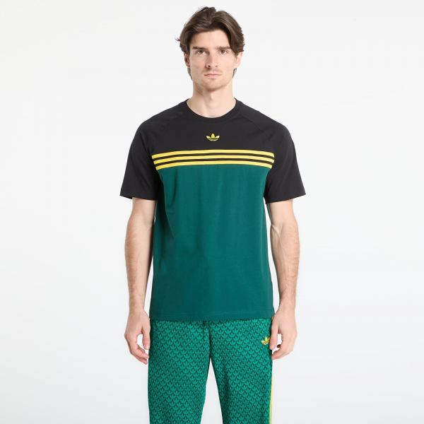Tričko adidas Chest Stripes T-Shirt Collegiate Green L