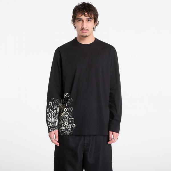 Tričko Y-3 Gfx Long Sleeve T-Shirt Black XL