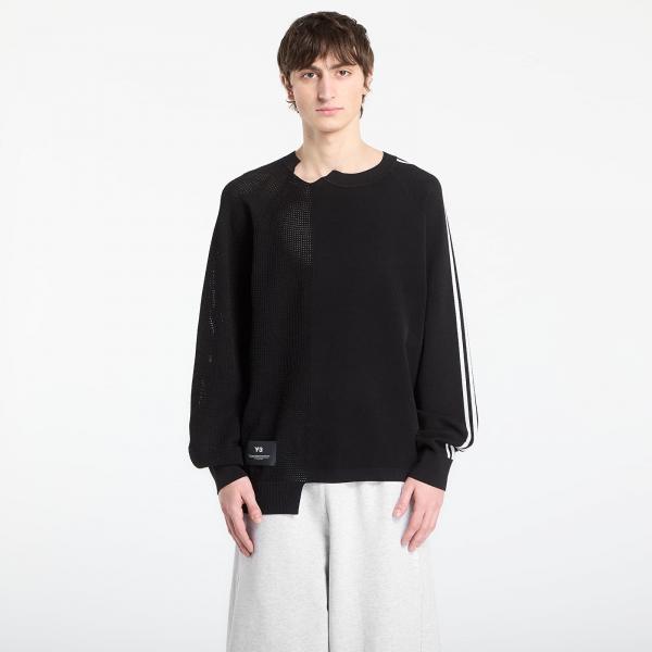 Mikina Y-3 Raw Edge 3 Stripes Aop Wide Tracksuit Bottoms Black/ Chalk White S
