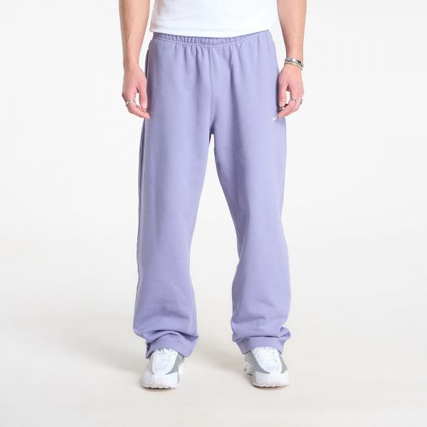 Tepláky Nike Solo Swoosh Men's Fleece Open-Hem Pants Iron Purple/ White XS