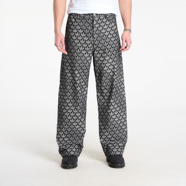 Kalhoty adidas Denim Loose Monogram Pants Black 34