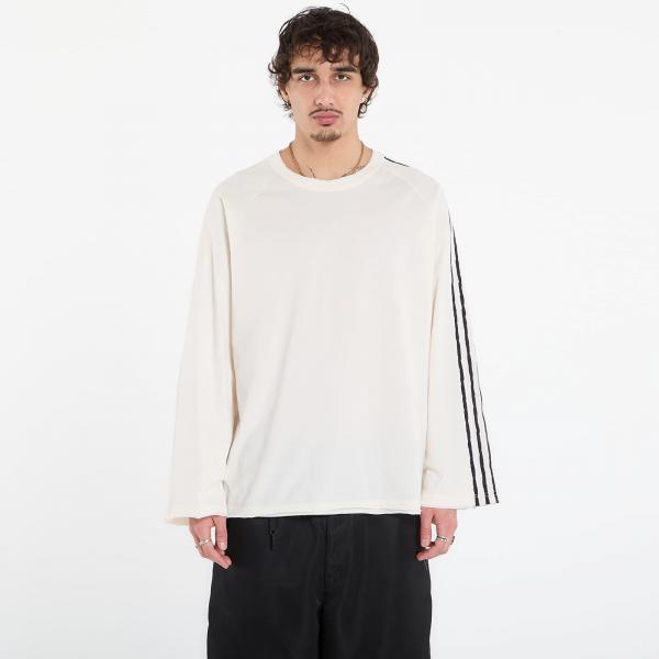 Tričko Y-3 Raw Edge 3 Stripes Long Sleeve Long-Sleeve Top Chalk White XL