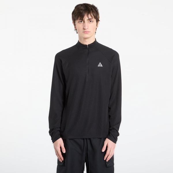 Tričko Nike ACG Men's Dri-FIT Mid-Layer 1/4-Zip Trail Running Top Black/ Black/ Summit White XL