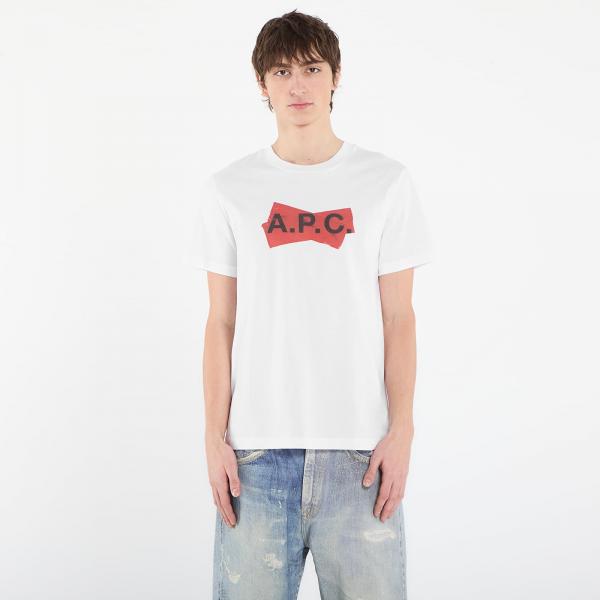Tričko A.P.C. Scotch Rouge T-Shirt UNISEX White L