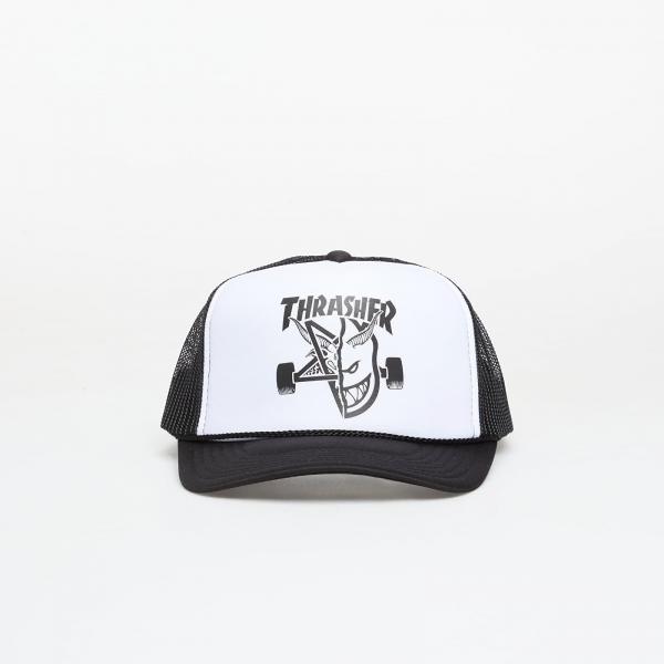 Kšiltovka Thrasher x Spitfire Thrash & Burn Trucker Black/ White/ Black Universal