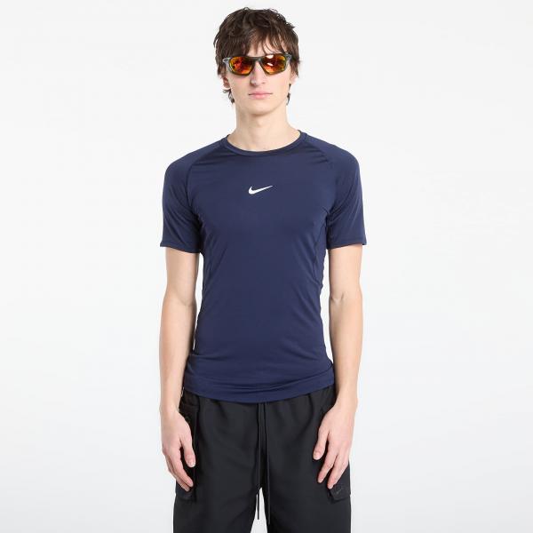 Tílko Nike Pro Men's Dri-FIT Tight Short-Sleeve Fitness Top Obsidian/ White XL