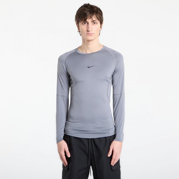 Tričko Nike Pro Men's Dri-FIT Tight Long-Sleeve Fitness Top Smoke Grey/ Black L