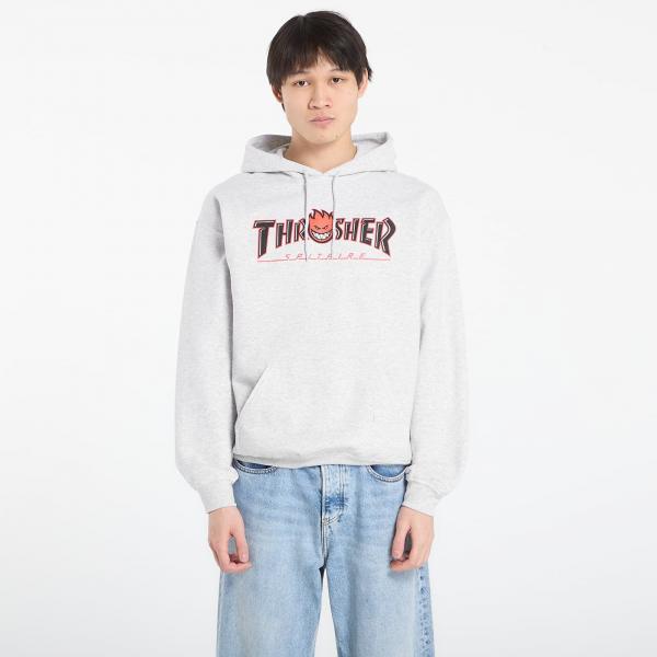 Mikina Thrasher x Spitfire Big Head Outline Hoodie Ash Grey M