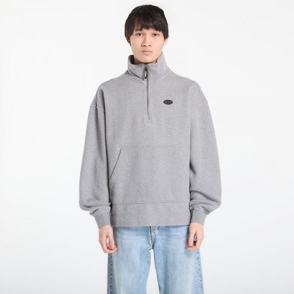 Mikina adidas 90S Alternative Sport Half Zip Graphic Fleece Sweatshirt Core Heather M
