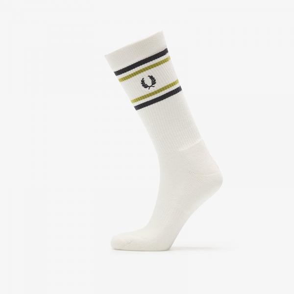 Ponožky FRED PERRY Ribbed Sports Sock Light Ecru 39-42