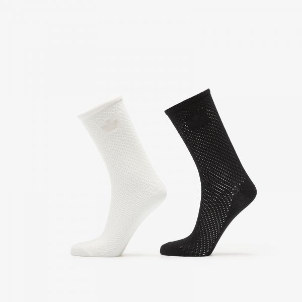 Ponožky adidas Crochet Crew Socks 2 Pairs Off White/ Black XS