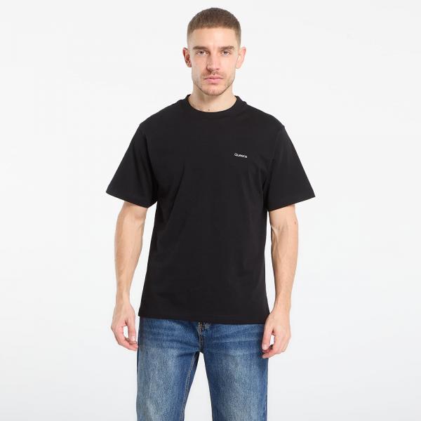 Tričko Queens Men's Esssential T-Shirt With Contrast Print 3-Pack Black/ Black/ Black M