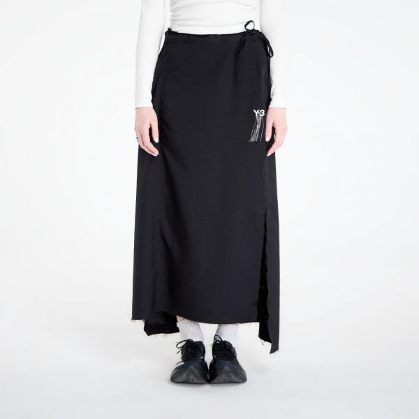 Sukně Y-3 Sport Uniform Raw Cut 3 Stripes Skirt Black M