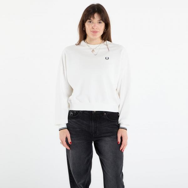 Mikina FRED PERRY Tipped Sweatshirt Snow White 38