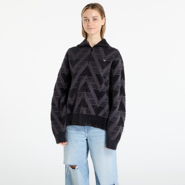 Dres adidas Knitted Half-Zip Sweater Black M