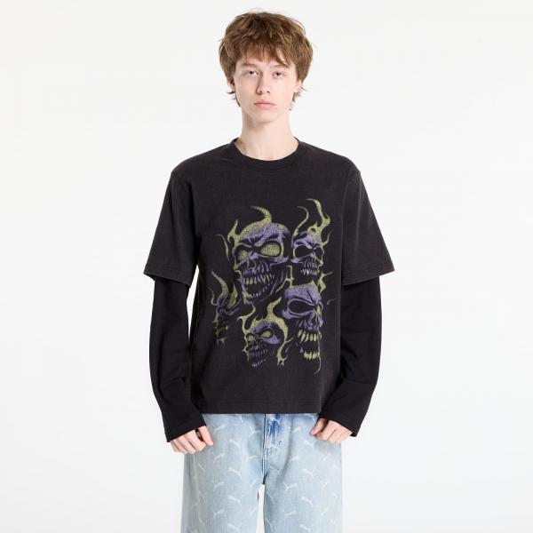 Tričko Wasted Paris M Skull T Age Faded Black/ Black XL