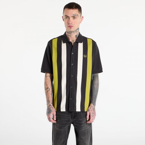 Košile FRED PERRY Vertical Stripe Polo Shirt Anchor Grey M