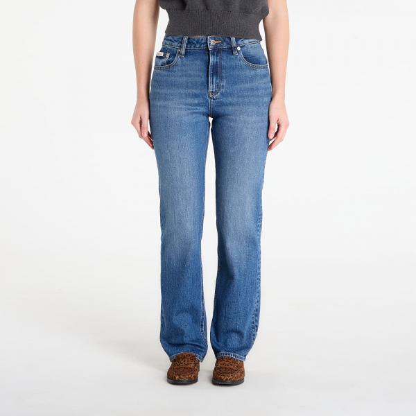 Džíny Calvin Klein Jeans High Rise Straight Jeans Blue 25