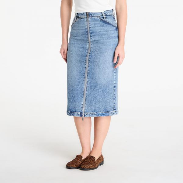 Sukně Calvin Klein Jeans Denim Zip Front Skirt Blue 26