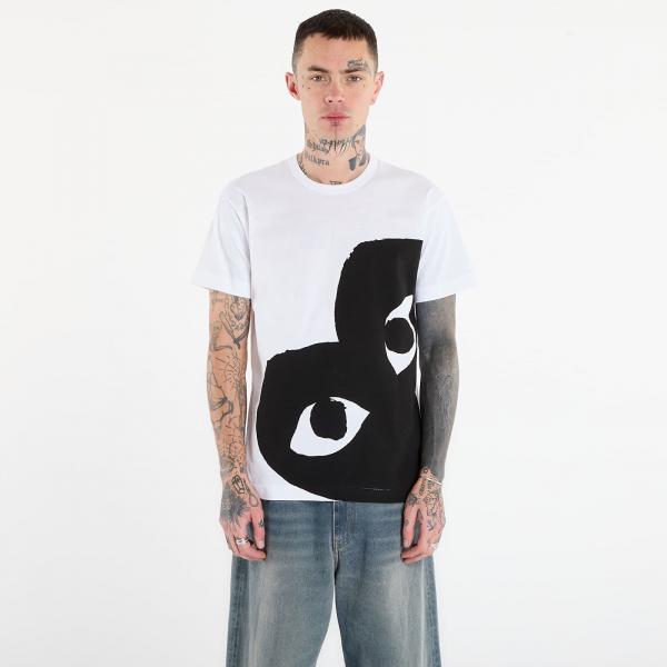 Tričko Comme des Garçons PLAY Black Heart Tee White XL