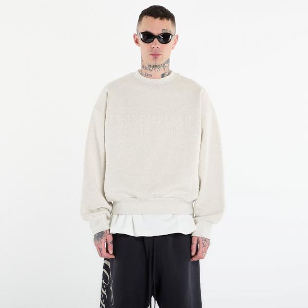Mikina Fear of God Essentials Classic Crewneck Sweatshirt Oatmeal Heather XL