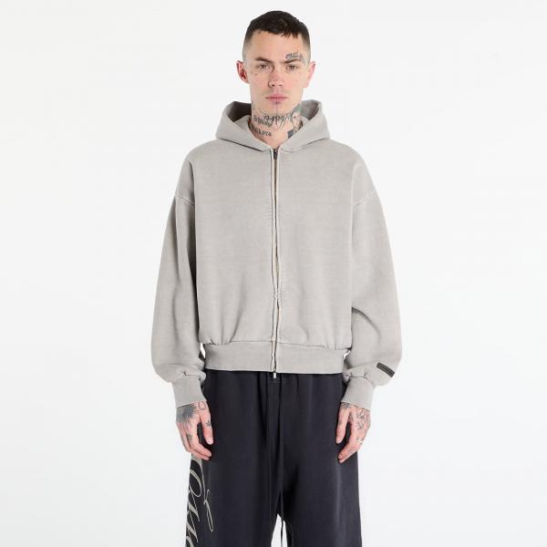 Mikina Fear of God Essentials Classic Full Zip Hoodie Smoke Grey M