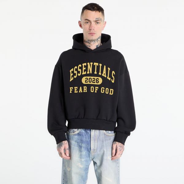 Mikina Fear of God Essentials Classic Hoodie Vintage Black XXL