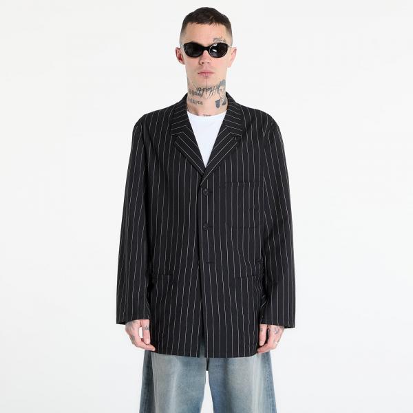 Bunda Y-3 Pinstripe Refined Wool Chore Coat Black XL