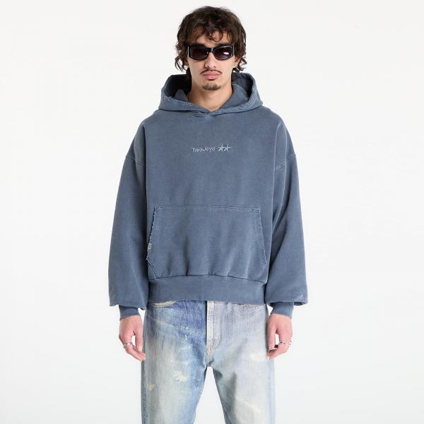 Mikina TwoJeys Icon Hoodie Pigment Dyed Blue M