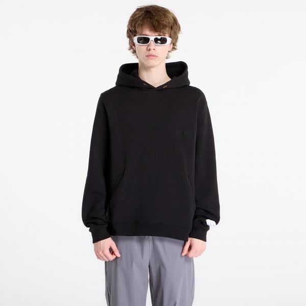 Mikina BANDIT Cotton Fleece Embroidered Hoodie Black M