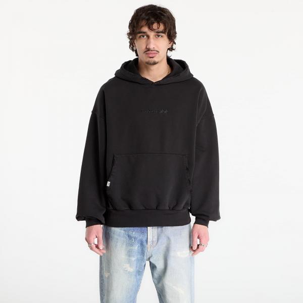 Mikina TwoJeys Icon Hoodie Stone Washed Black L