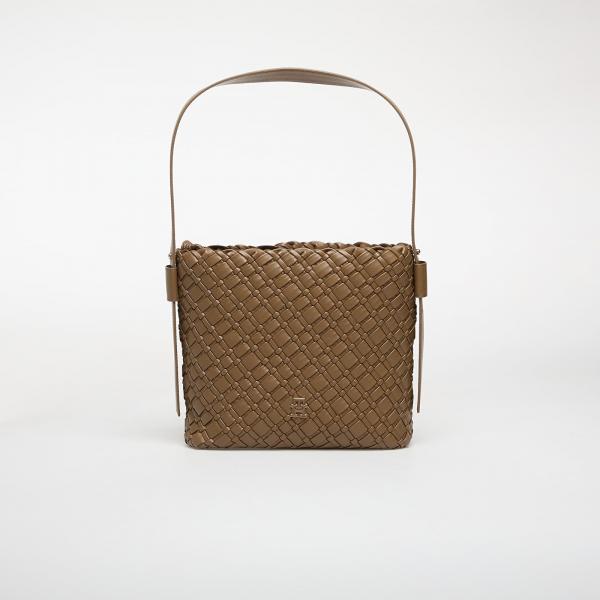 Kabelka Tommy Hilfiger Th Braided Shoulder Bag Taupe Universal