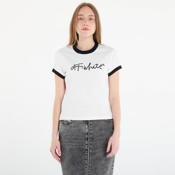 Tričko Off-White Embr Script Fitted Tee White XS