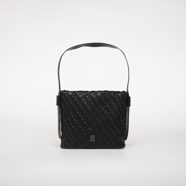 Kabelka Tommy Hilfiger Th Braided Shoulder Bag Black Universal