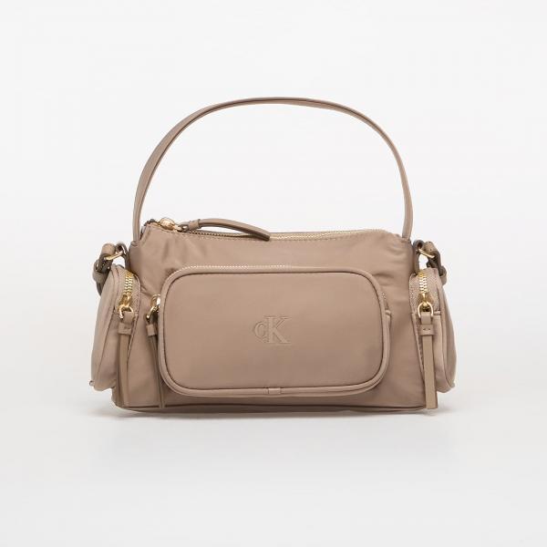Kabelka Calvin Klein Pocket Nylon Bag W/ Strap Beige Universal