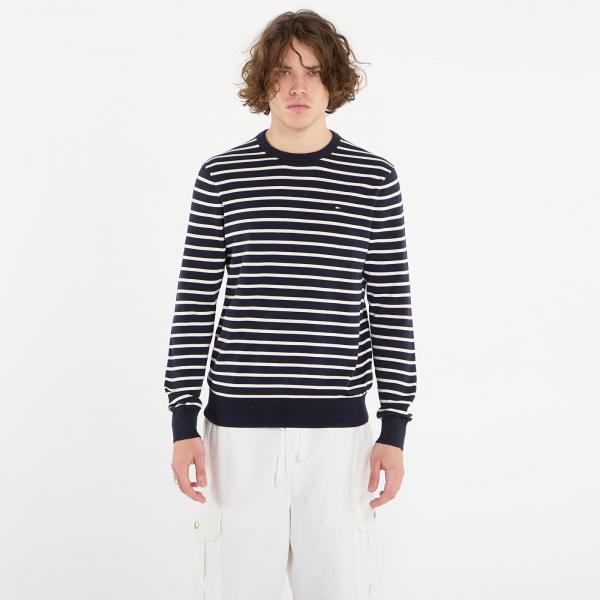 Svetr Tommy Hilfiger Essential Ssnl Cotton Crew Neck Desert Sky/ Ivory L