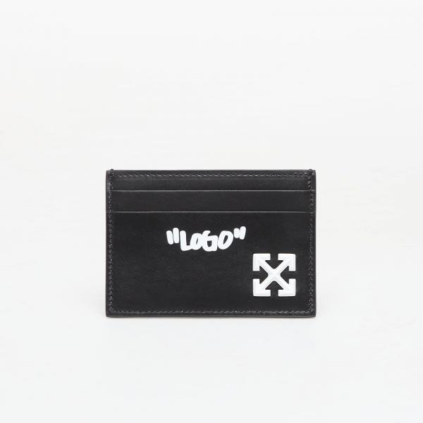 Peněženka Off-White Jitney Quote Card Case Black/ White Universal