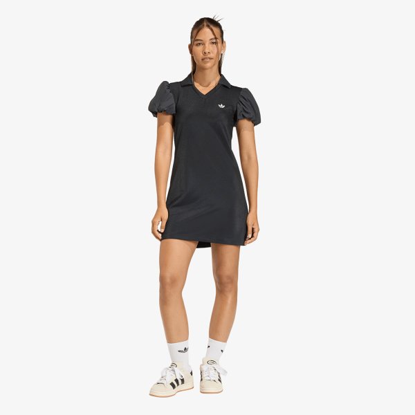 Šaty adidas Dress With Balloon Sleeves Black M