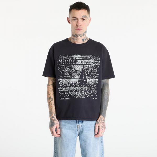 Tričko Rhude Lago Trasimeno Tee Vintage Black/ White L