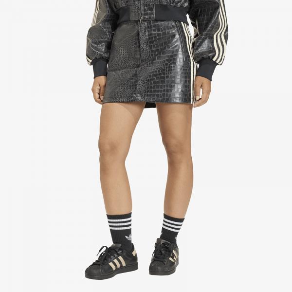 Sukně adidas Pleather Mini Skirt Black 10